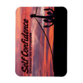 「自己自信」モチベーション肯定柔軟 マグネット (縦)