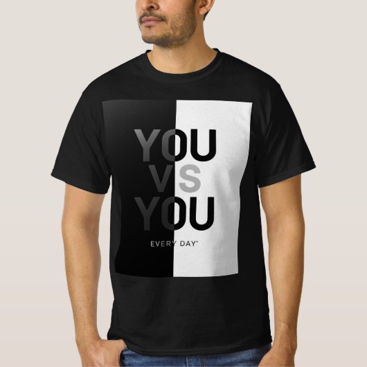 自己規律がすべてを変える | モチベーション Tシャツ (正面)