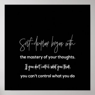 自己規律は、あなたの能力を習得することから始まる ポスター