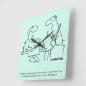 自己診断 スクエア壁時計 (傾斜)