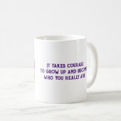 自己開花のプライドの旅 コーヒーマグカップ (正面右)