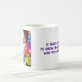 自己開花のプライドの旅 コーヒーマグカップ (中央)