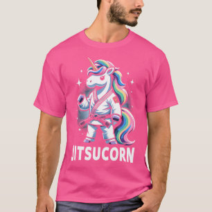 自己防衛おもしろいBjjシャツかわいいユニコーン柔術 Tシャツ