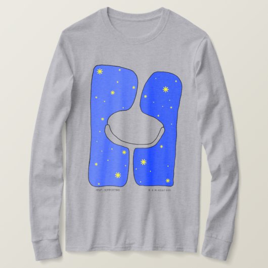 自己 – サポート – ウェアラブルアート Tシャツ (デザイン正面)