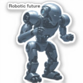 自律型AI (独立して行動するロボット) シール (正面)