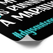 自律神経障害ポットターコイズリボン自律神経障害 ポスター (角)