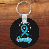 自律神経障害ポット認識度Tシャツ40 キーホルダー (正面)