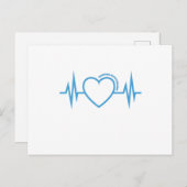 自律神経障害認識度ポットターコイズリボン ポストカード (正面/裏面)