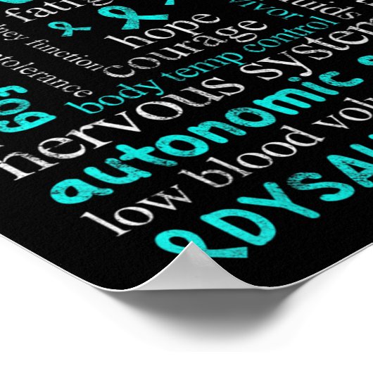 自律神経障害認識度月の自律神経障害患者 ポスター (角)