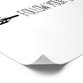自後を追分のパス矢印 ポスター (角)
