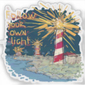 自後を追分の光 シール (正面)