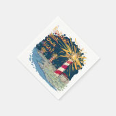 自後を追分の光 スタンダードカクテルナプキン (角)