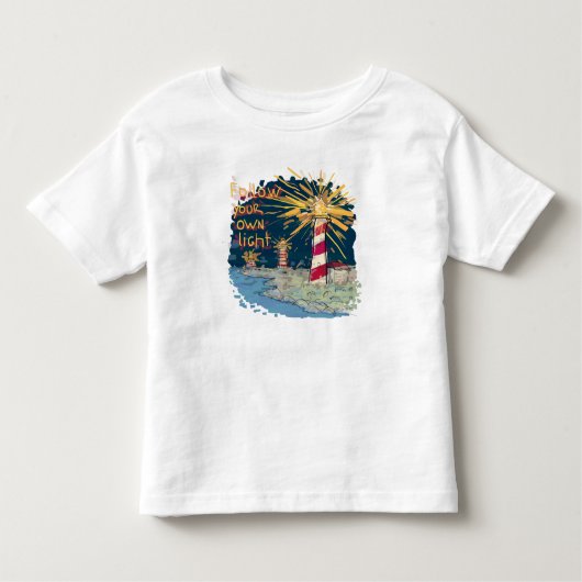 自後を追分の光 トドラーTシャツ (正面)