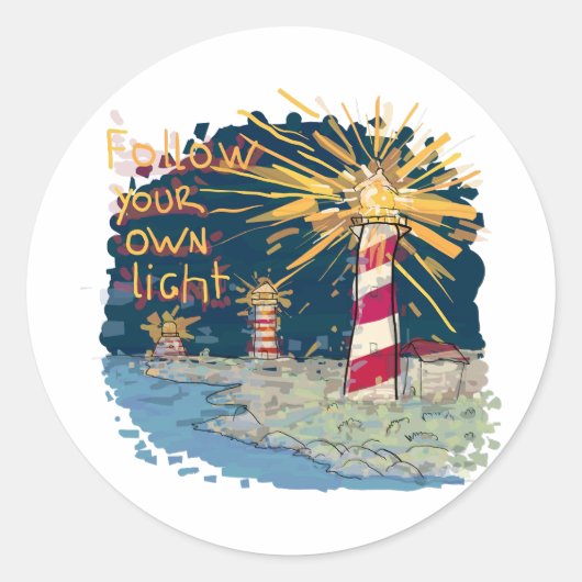 自後を追分の光 ラウンドシール (正面)