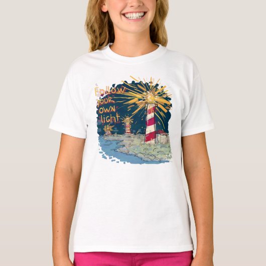 自後を追分の光 Tシャツ (正面)