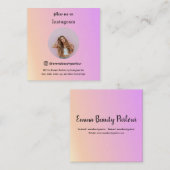 自後を追分のInstagramビジネス/個人トレンディー コーリングカード (正面/裏面)