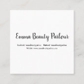 自後を追分のInstagramビジネス/個人トレンディー コーリングカード (裏面)