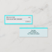 自後を追分 スキニー名刺 (正面/裏面)