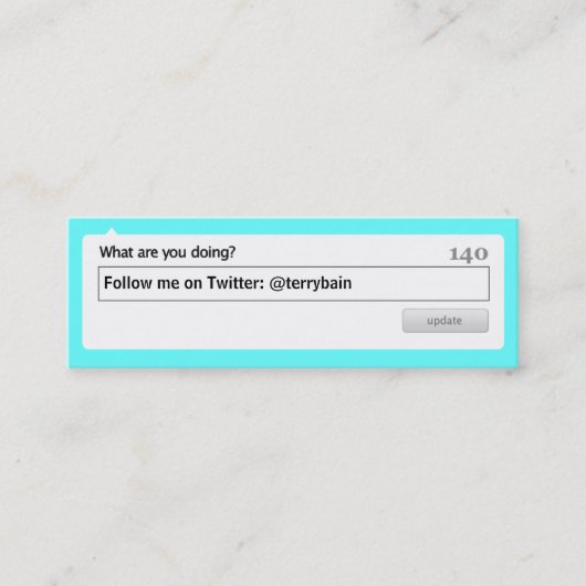 自後を追分 スキニー名刺 (正面)