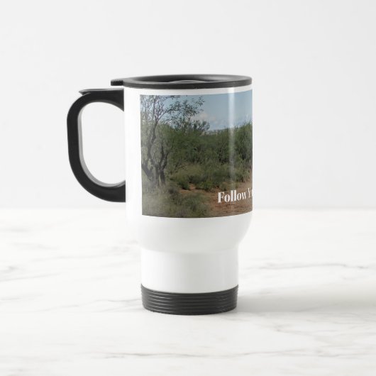 自後を追自のパス人生の旅ハイスクール卒業生 トラベルマグ (左)