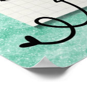 自想像信じ引用文を達成やる気を起こさせるする ポスター (角)