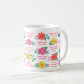 自感動的やる気を起こさせる分の引用文 コーヒーマグカップ (正面右)