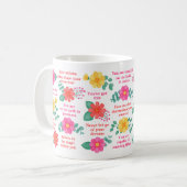 自感動的やる気を起こさせる分の引用文 コーヒーマグカップ (正面左)