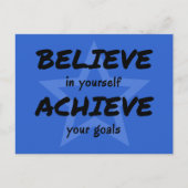 自感動的信じ身タイポグラフィ ポストカード (正面)