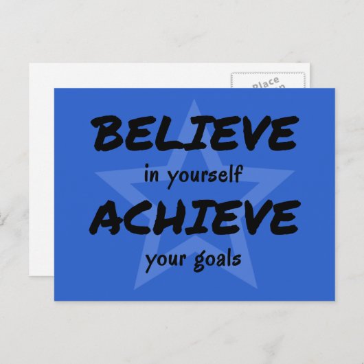 自感動的信じ身タイポグラフィ ポストカード (正面/裏面)