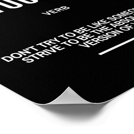 自感動的身の引用文 ポスター (角)