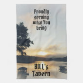 自慢げに持って行くレクフロントバータオル キッチンタオル (縦)