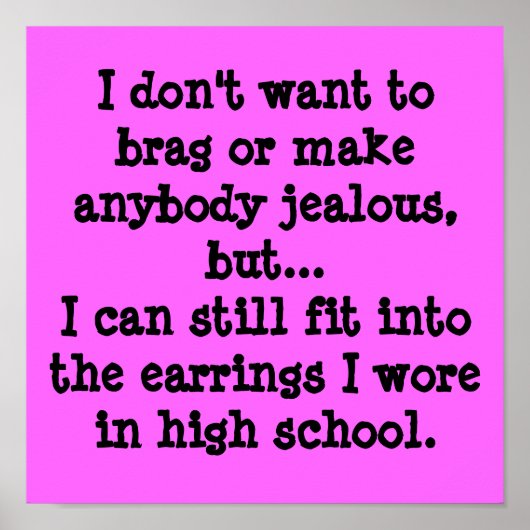 自慢したり嫉妬させたりしたくないの… ポスター (正面)