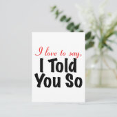 自慢してやるよ「そう言ったでしょ」 ポストカード (スタンド正面)