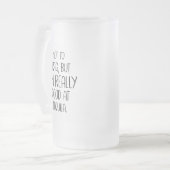 自慢するどころか、テキーラは得意だおもしろい。 フロストグラスビールジョッキ (正面左)