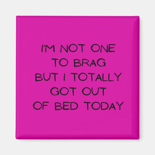 自慢する人ではない マグネット (正面)