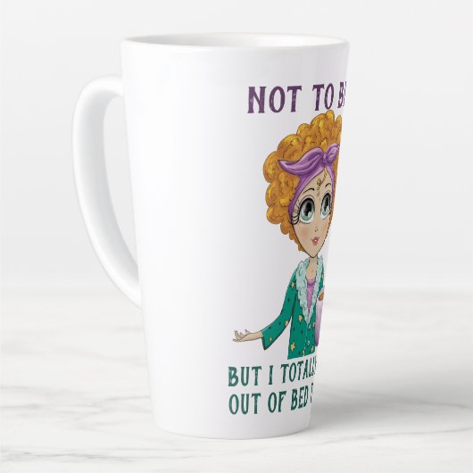 自慢ではなく、私は今日は得完全にベッドから出ている カフェラテマグ (左アングル)