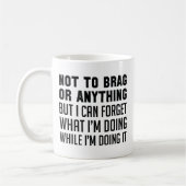 自慢などしない コーヒーマグカップ (左)