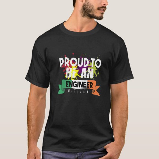 自慢のエンジニア市民職業キャリアワーカー 2 Tシャツ (正面)
