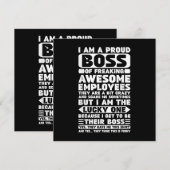 自慢のクソ最高な従業員のボスですTシャツ 招待状 (正面/裏面)