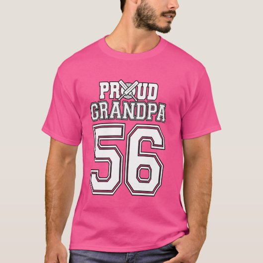 自慢のクリケットおじいちゃん 56 Tシャツ (正面)