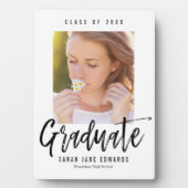 自慢のブラシ付き卒業写真プラーク フォトプラーク (正面)