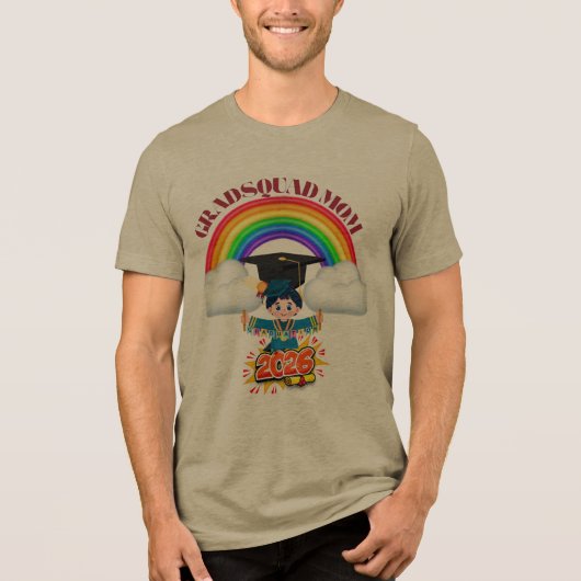 自慢のママ卒業生Squad 2026 トライブレンドTシャツ (正面)