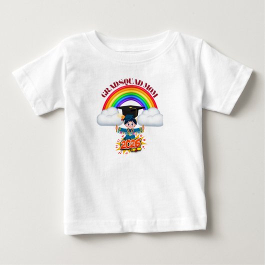 自慢のママ卒業生Squad 2026 ベビーTシャツ (正面)