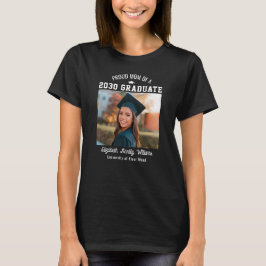 自慢のママ シニアカスタム年卒業写真親 Tシャツ