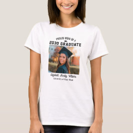 自慢のママ シニアカスタム年卒業写真親 Tシャツ