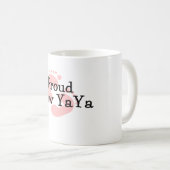 自慢のヤーヤ赤ちゃん女の子の足跡 コーヒーマグカップ (正面右)