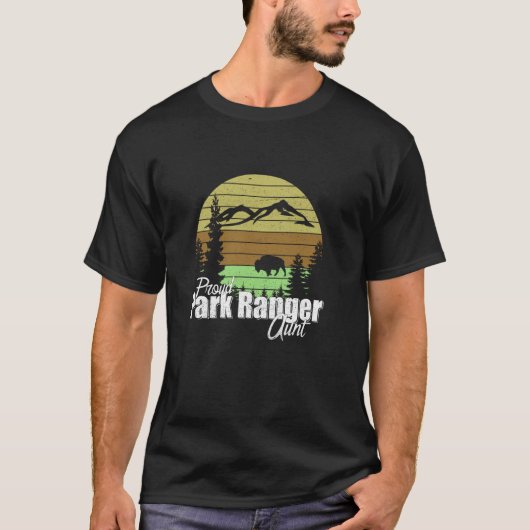 自慢の公園レンジャーおばさん Tシャツ (正面)
