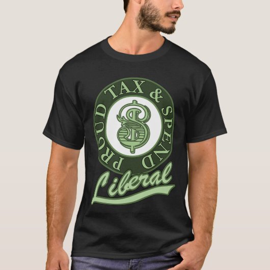 自慢の増税自由主義者 Tシャツ (正面)