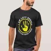 自慢の左利きのための左利きデザイン Tシャツ (正面)