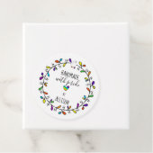 自慢の手作り虹色 🌈 ハンドメイド2面ハンギング フェイバータグ (インサイチュ)